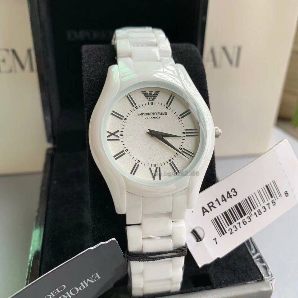 Montre Femme EMPORIO ARMANI AR1443 – présence éclatante Originale au Maroc | Livraison à Casablanca, Rabat, Fès – Montresuisse.ma